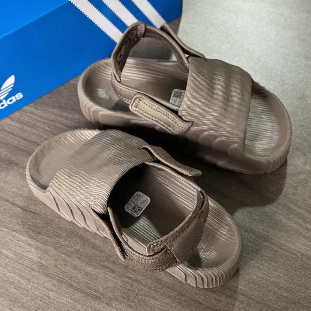 ADIDAS ADILETTE 22 XLG 可可色 可拆式 半拖鞋 涼鞋 厚底 增高 水波紋 石紋 女鞋 IE5648 / 調貨