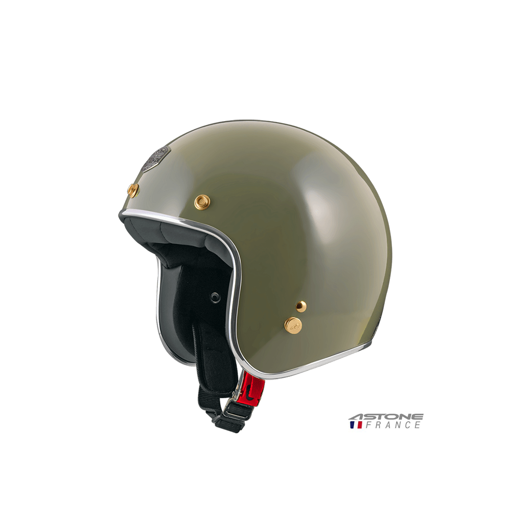 ASTONE SP4 素色 半罩復古帽 灰綠