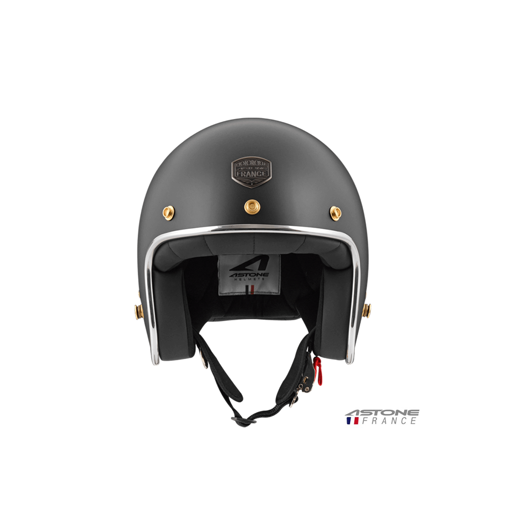 ASTONE SP4 素色 半罩復古帽 平光黑