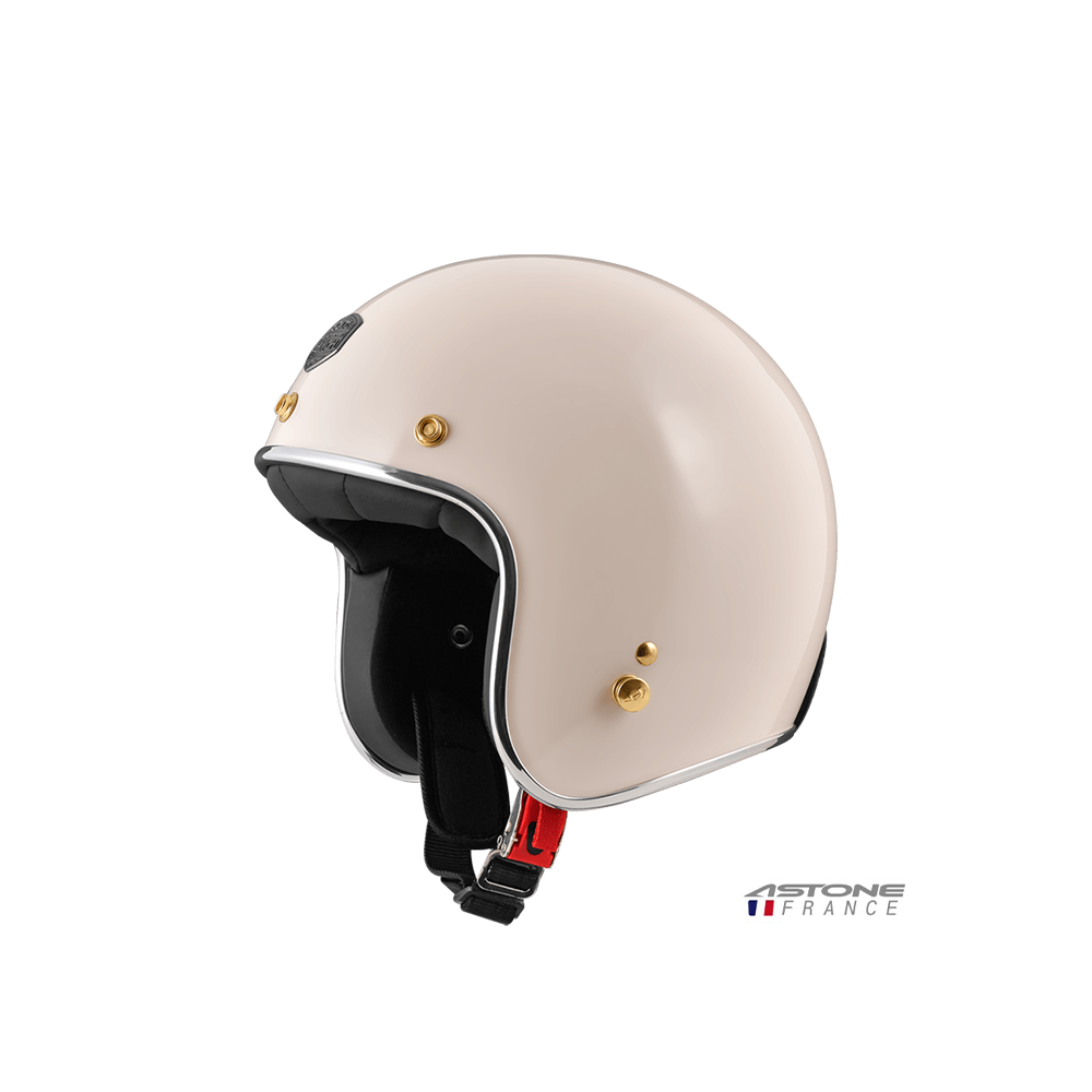 ASTONE SP4 素色 半罩復古帽 乳白