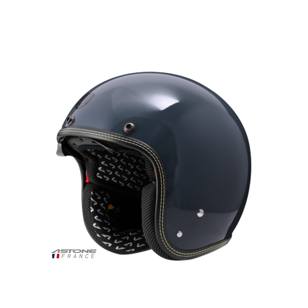 ASTONE SP3 素色 半罩復古帽 水泥藍