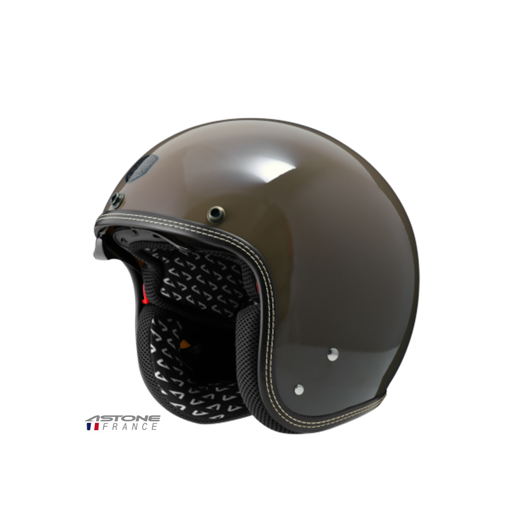 ASTONE SP3 素色 半罩復古帽 咖啡拿鐵