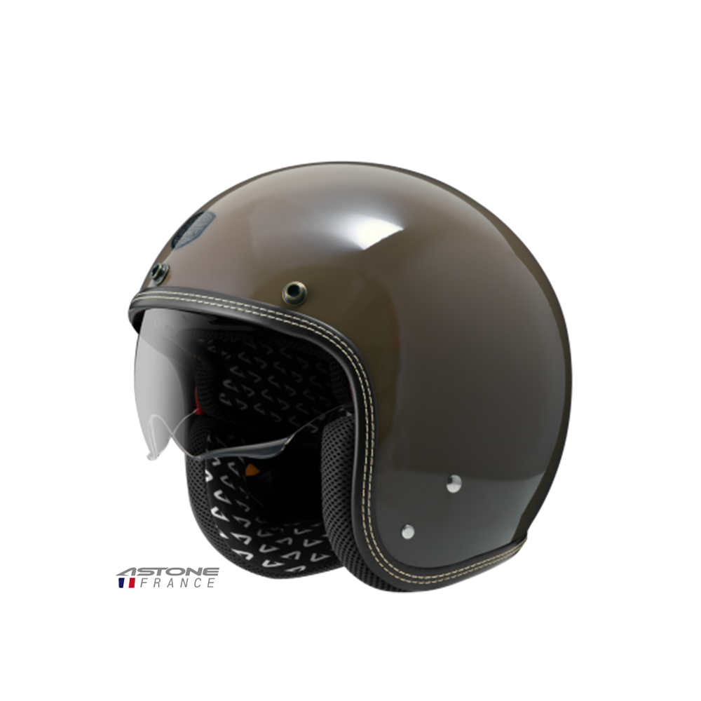 ASTONE SP3 素色 半罩復古帽 咖啡拿鐵
