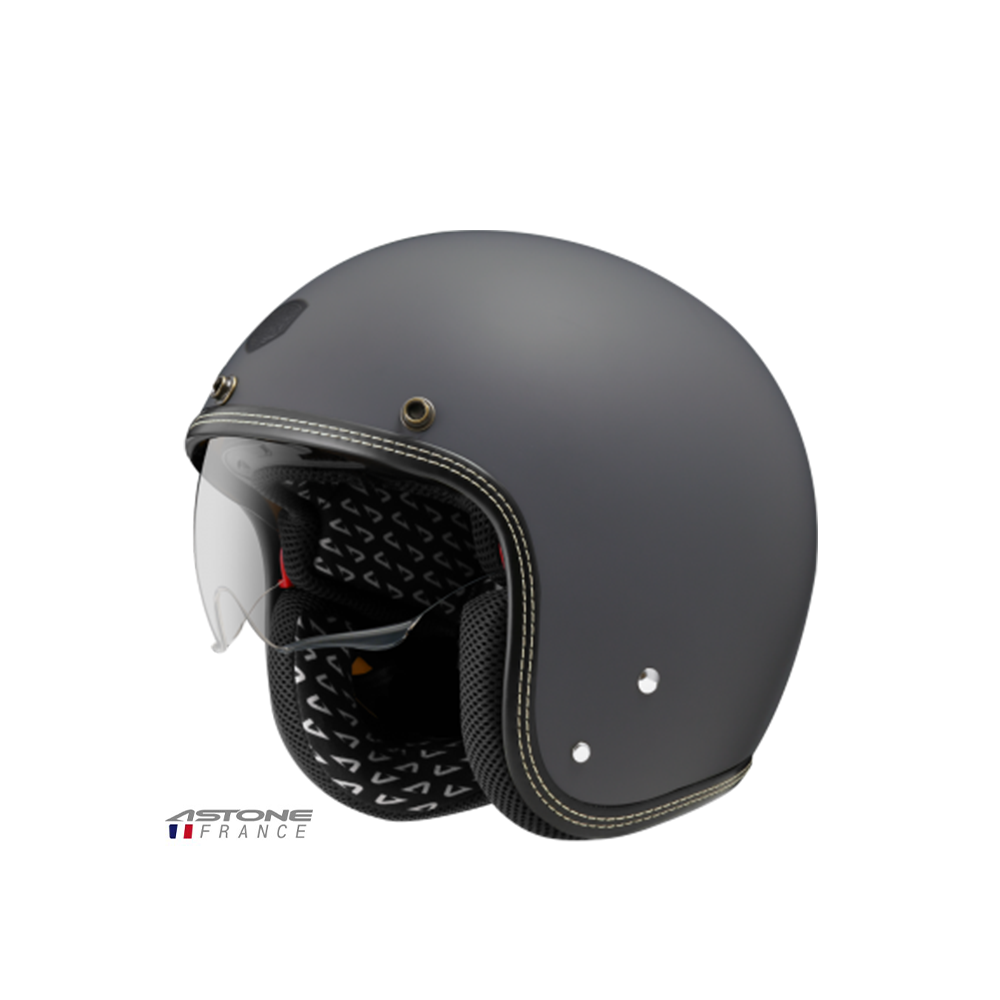 ASTONE SP3 素色 半罩復古帽 平光簡單灰