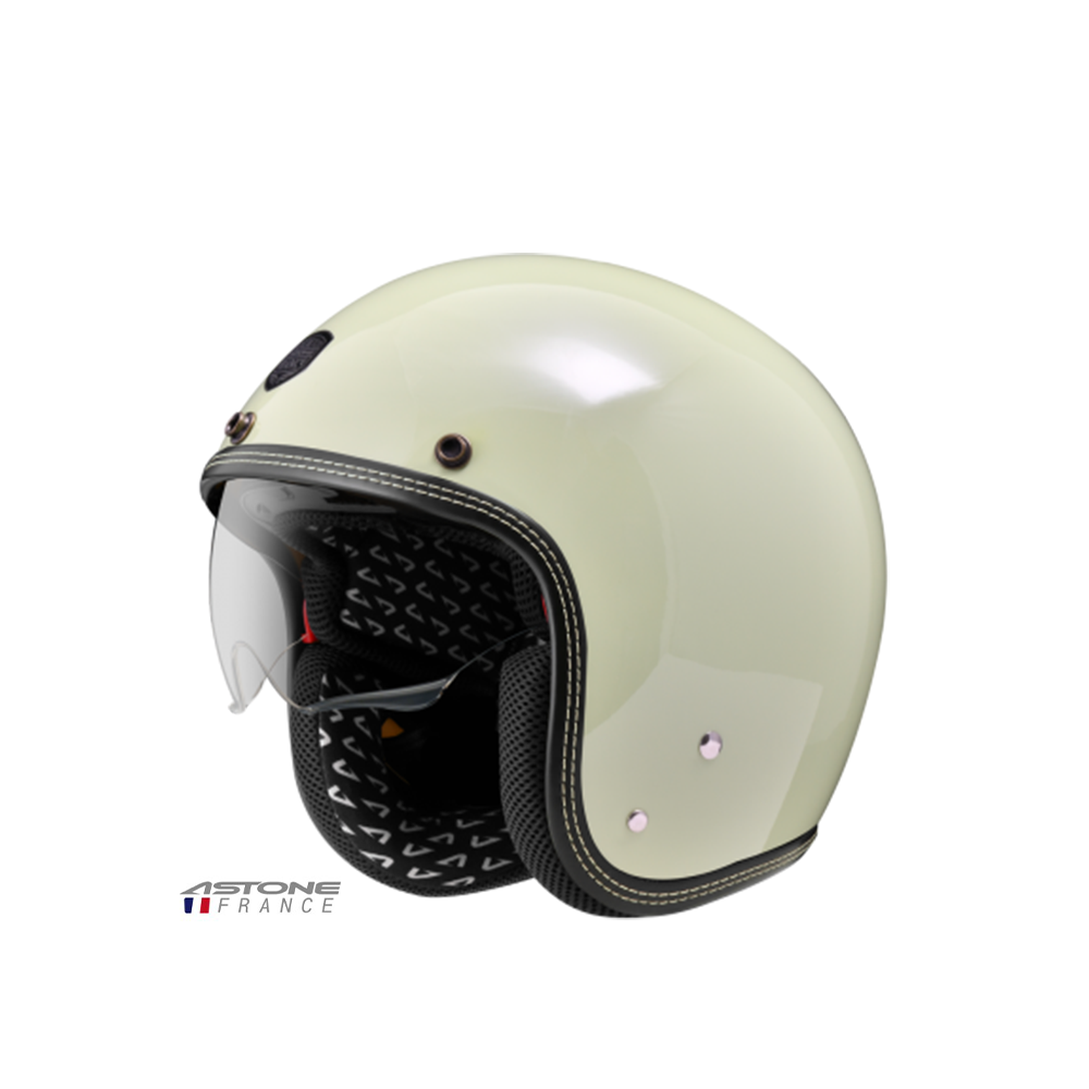 ASTONE SP3 素色 半罩復古帽 檸檬雪酪
