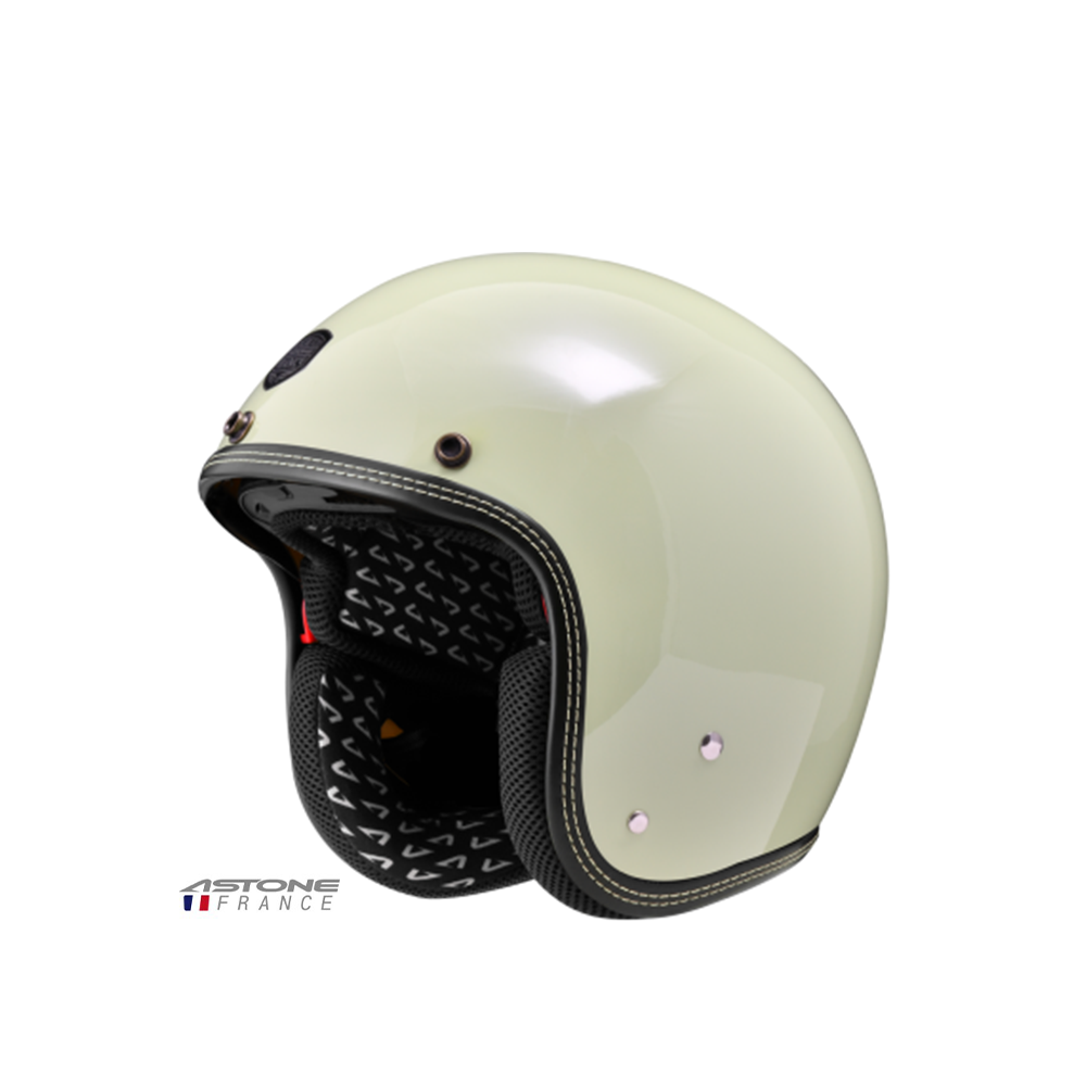 ASTONE SP3 素色 半罩復古帽 檸檬雪酪