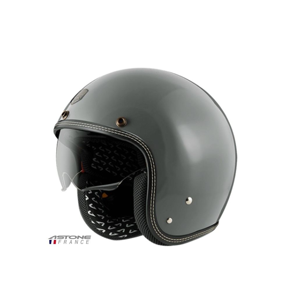 ASTONE SP3 素色 半罩復古帽 水泥灰