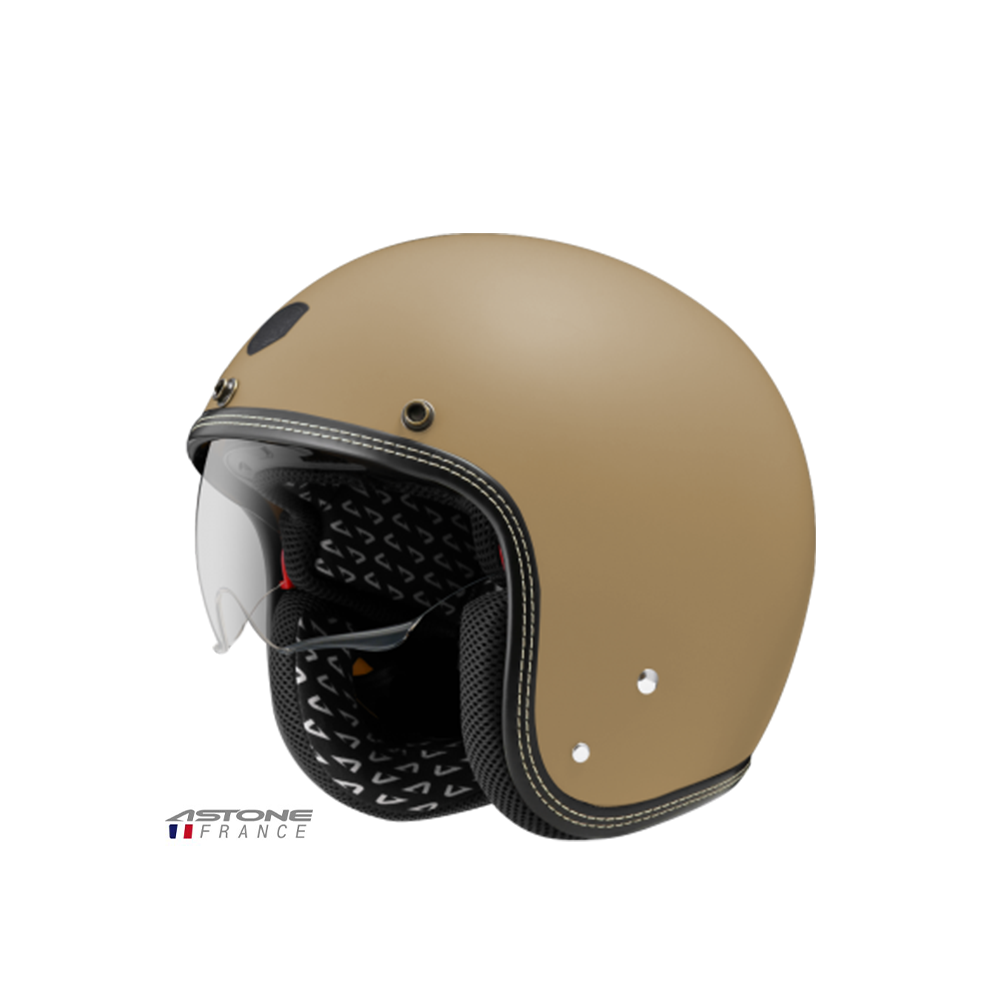 ASTONE SP3 素色 半罩復古帽 消光奶茶