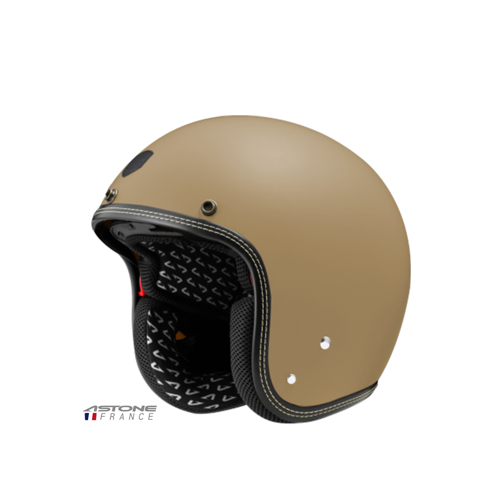 ASTONE SP3 素色 半罩復古帽 消光奶茶