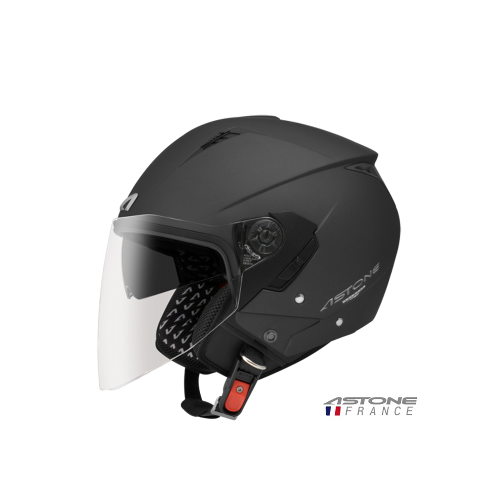 ASTONE RST 205 素色 半罩式安全帽 平光黑