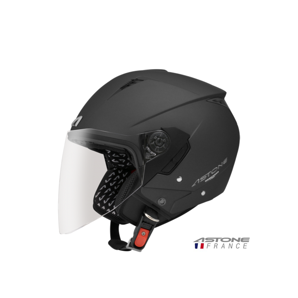 ASTONE RST 205 素色 半罩式安全帽 平光黑