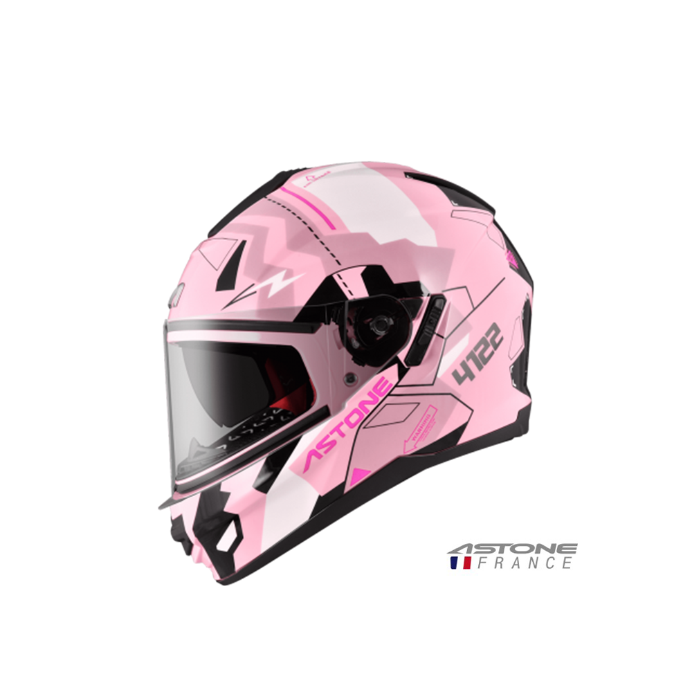 ASTONE GTB-606 BG6 小帽體 粉白 全罩安全帽
