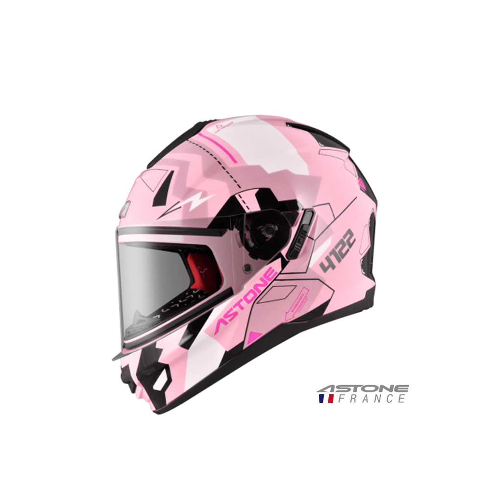 ASTONE GTB-606 BG6 小帽體 粉白 全罩安全帽