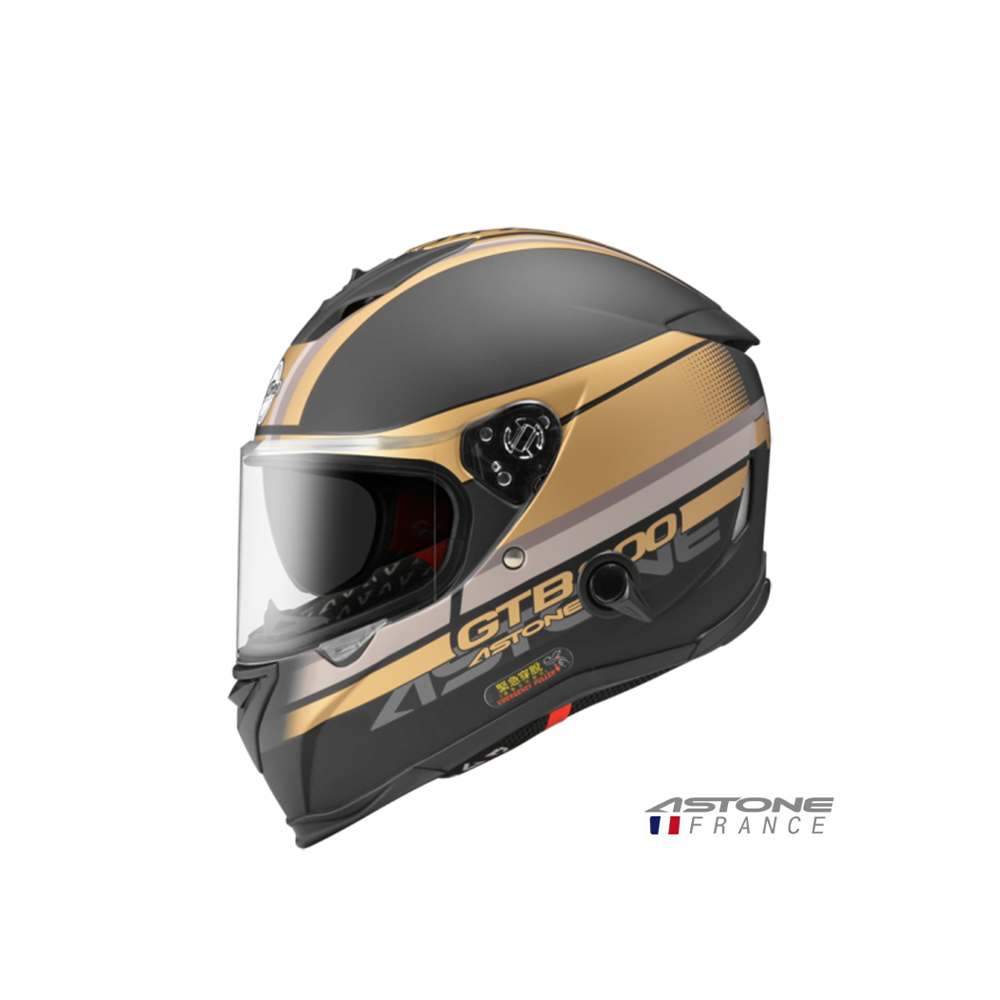 ASTONE GTB-800 GTB800 AO10 彩繪 全罩安全帽 平光黑金