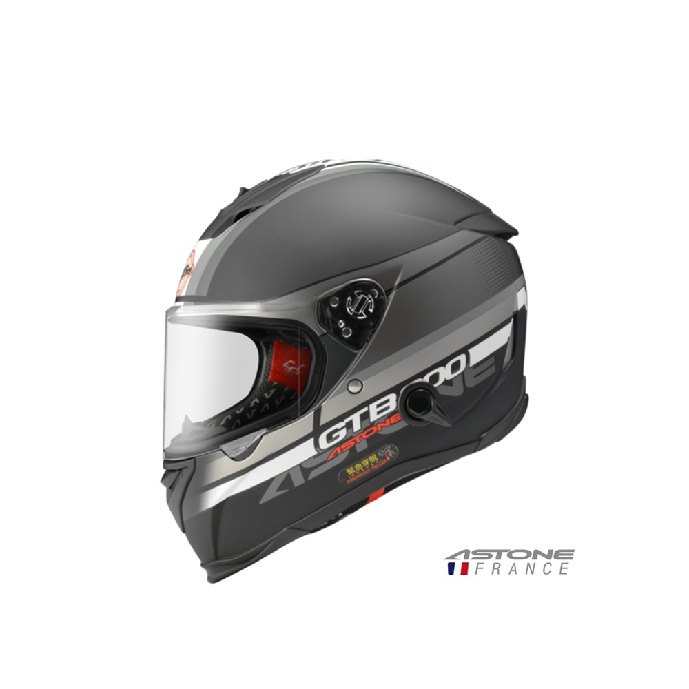 ASTONE GTB-800 GTB800 AO10 彩繪 全罩安全帽 平光黑銀