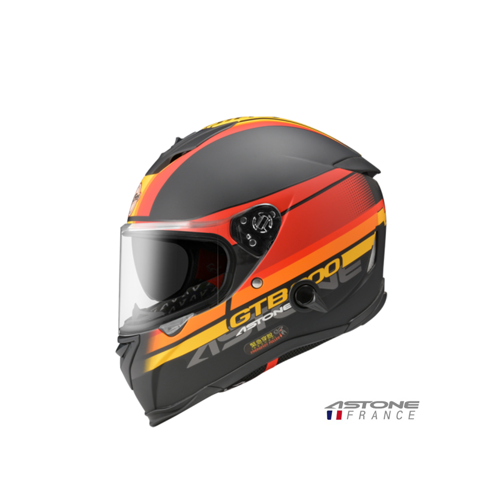 ASTONE GTB-800 GTB800 AO10 彩繪 全罩安全帽 平光黑紅