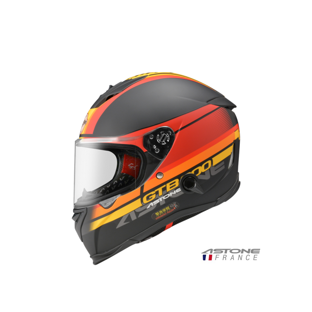 ASTONE GTB-800 GTB800 AO10 彩繪 全罩安全帽 平光黑紅