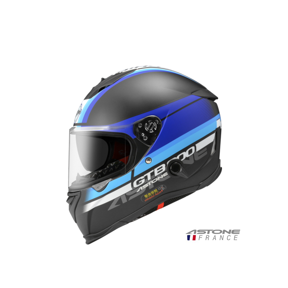 ASTONE GTB-800 GTB800 AO10 彩繪 全罩安全帽 平光黑藍