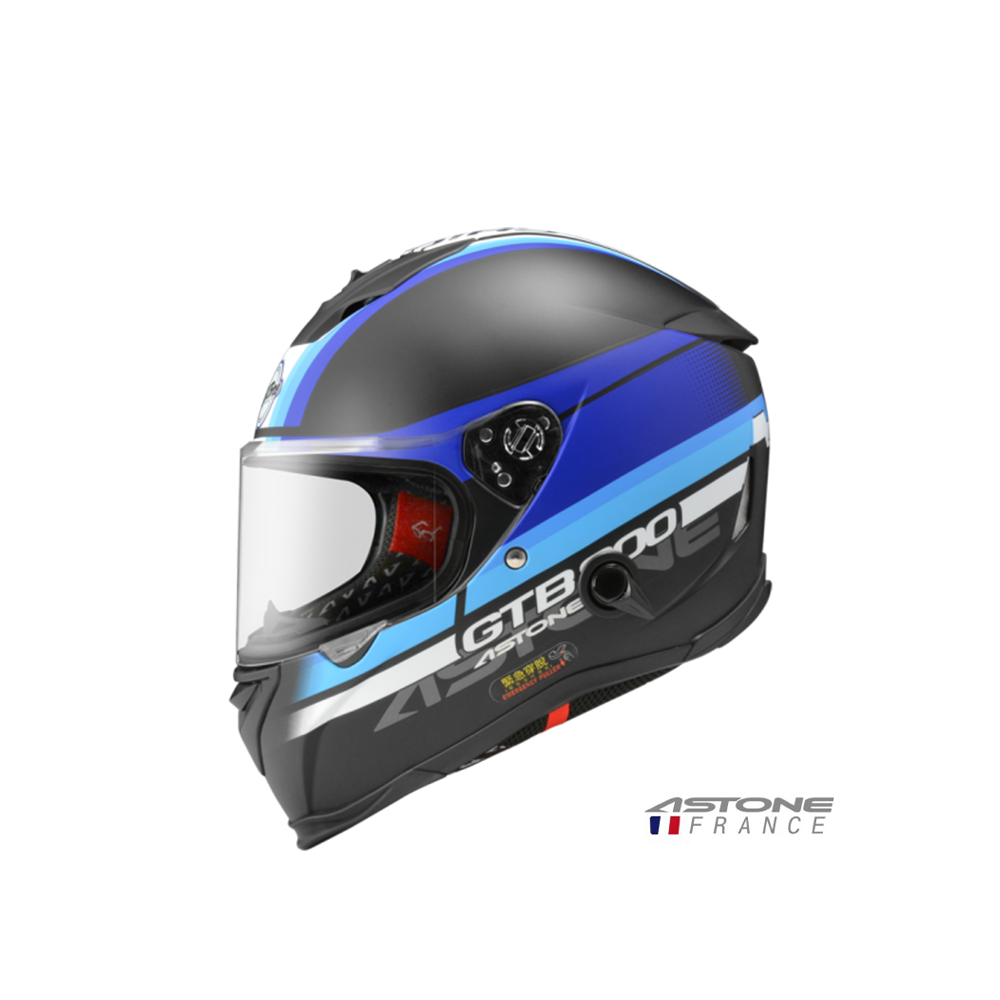 ASTONE GTB-800 GTB800 AO10 彩繪 全罩安全帽 平光黑藍