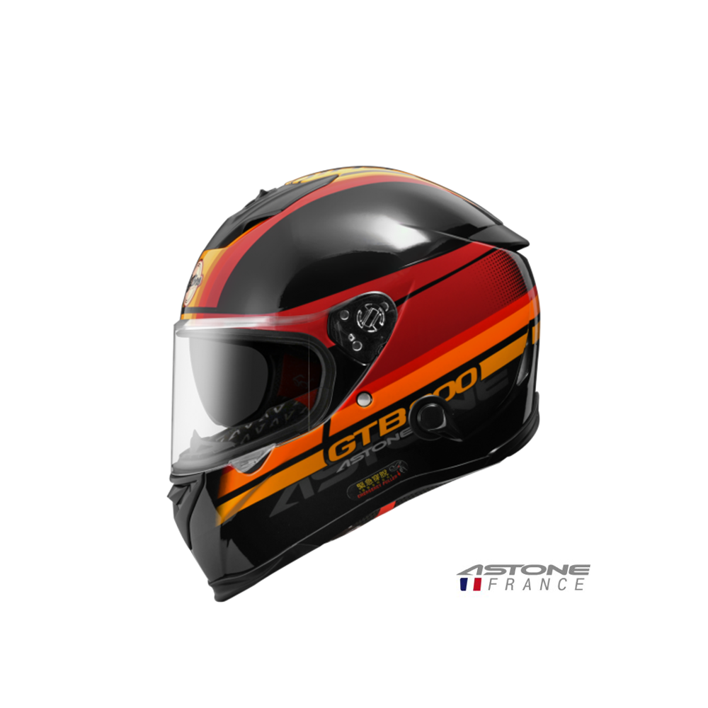 ASTONE GTB-800 GTB800 AO10 彩繪 全罩安全帽 黑紅