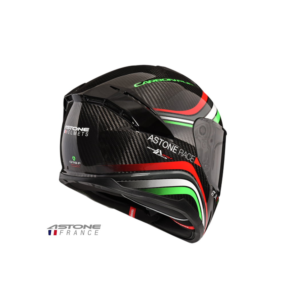 ASTONE GT6F YA1 透明碳纖 彩繪 全罩安全帽 紅灰
