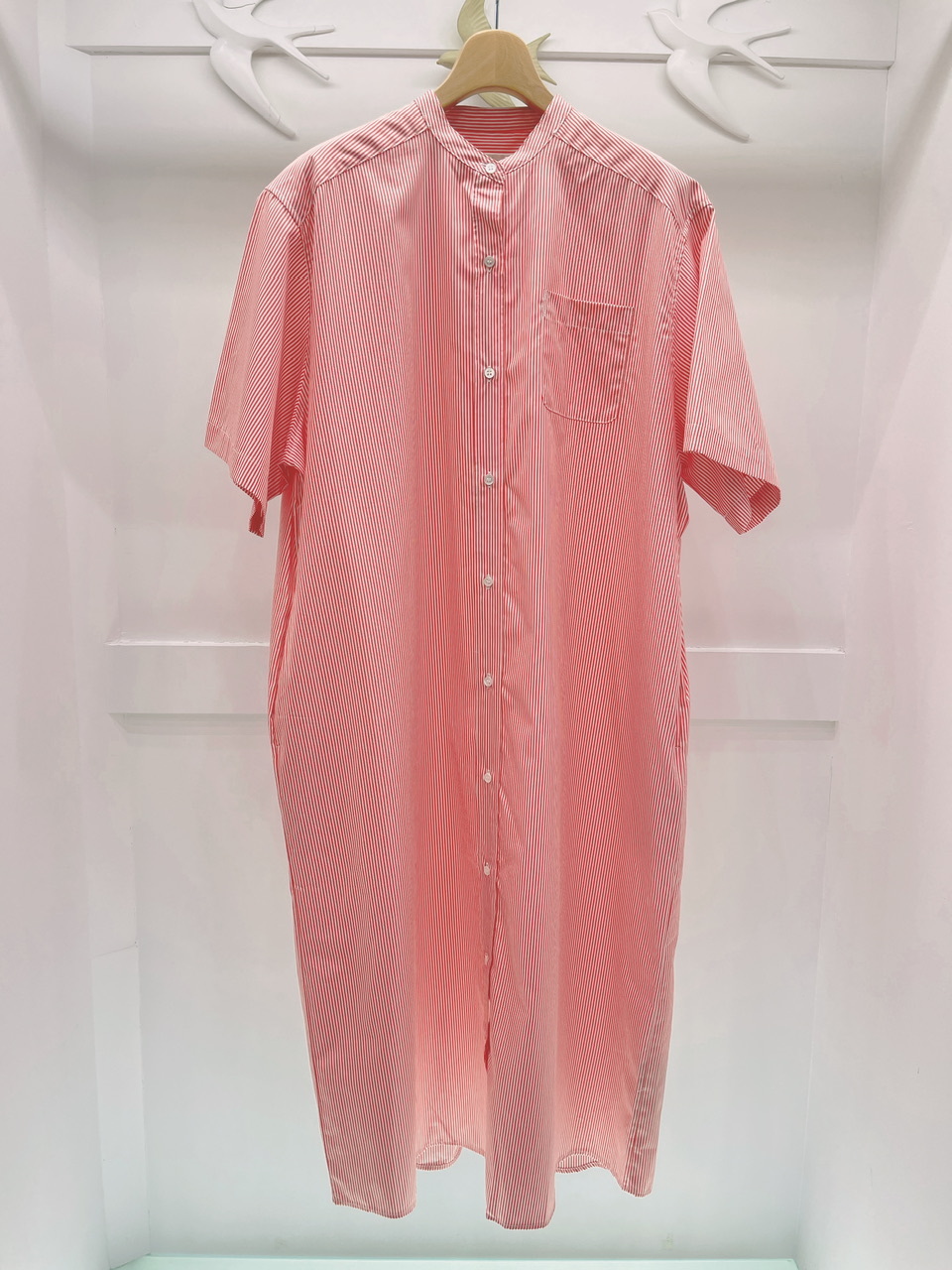 Mid長版襯衫洋裝