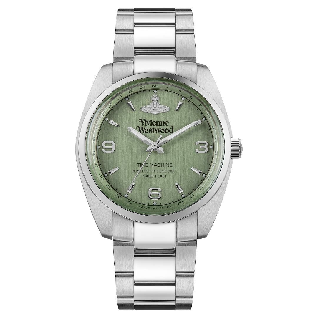 VV274GRSL Vivienne Westwood 38mm 綠色錶面 不鏽鋼 錶帶 手錶 (香港行貨)
