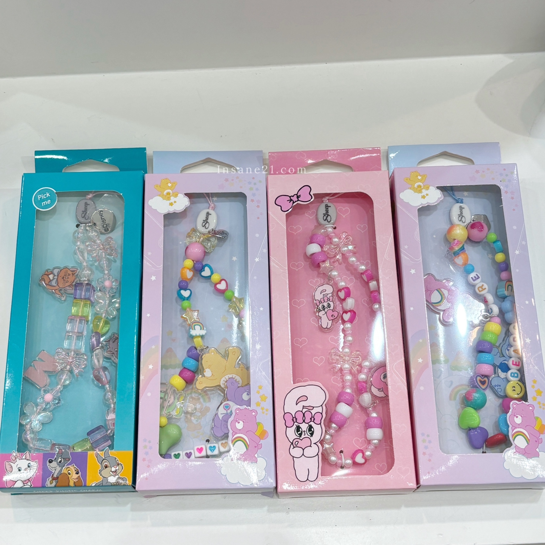 手機鍊 手機掛繩 配件 腕繩 鏈條 吊飾 卡通 CARE BEARS/ESTHER BUNNY/DISNEY