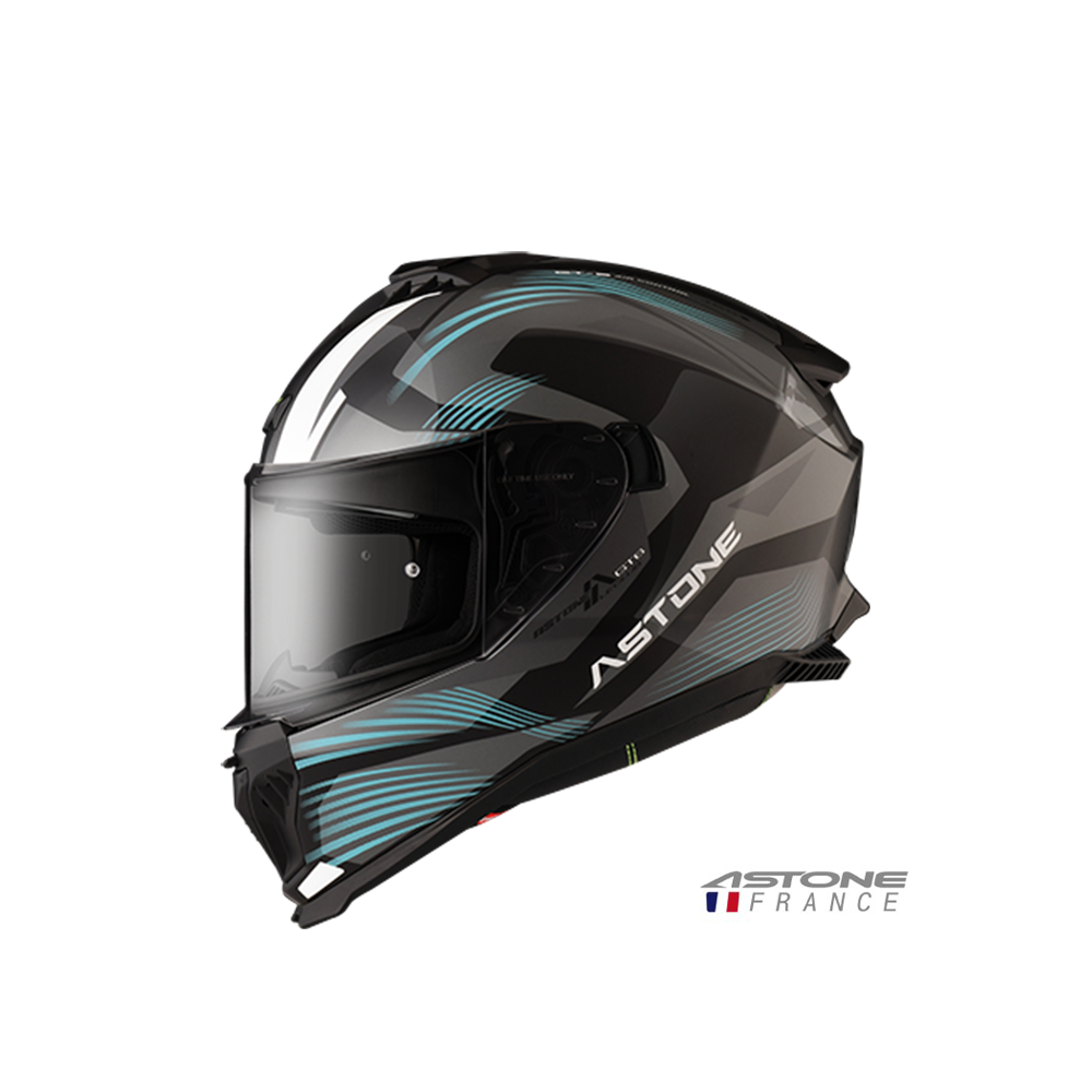 ASTONE GT6 YB3 彩繪 全罩安全帽 黑藍