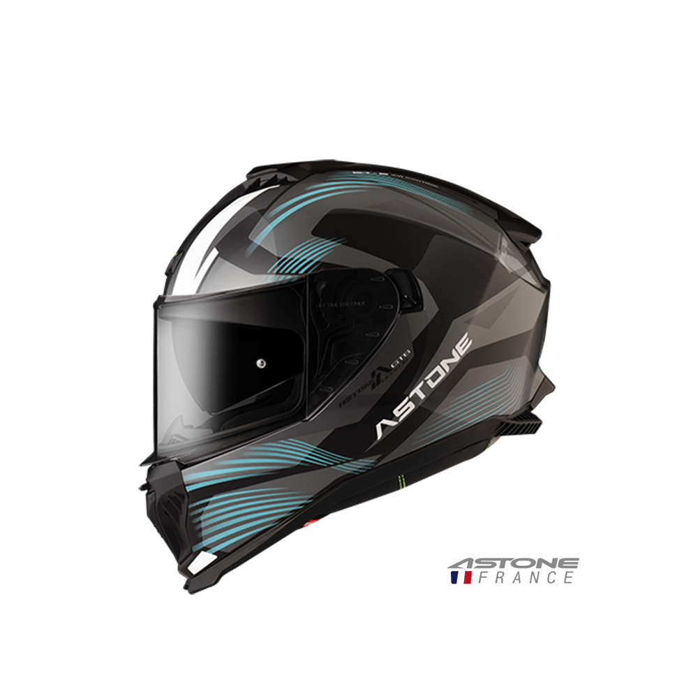 ASTONE GT6 YB3 彩繪 全罩安全帽 黑藍