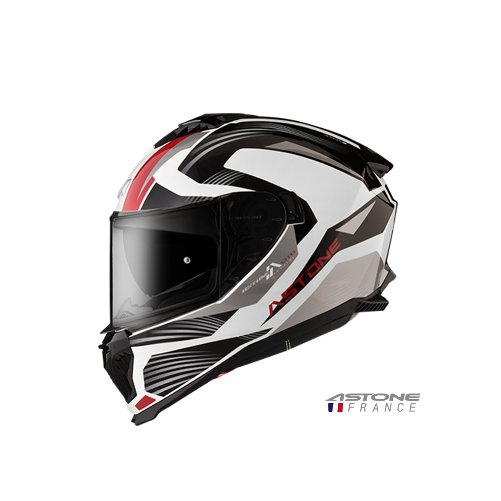 ASTONE GT6 YB3 彩繪 全罩安全帽 白紅