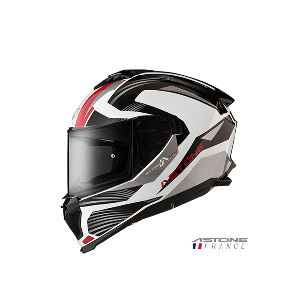 ASTONE GT6 YB3 彩繪 全罩安全帽 白紅