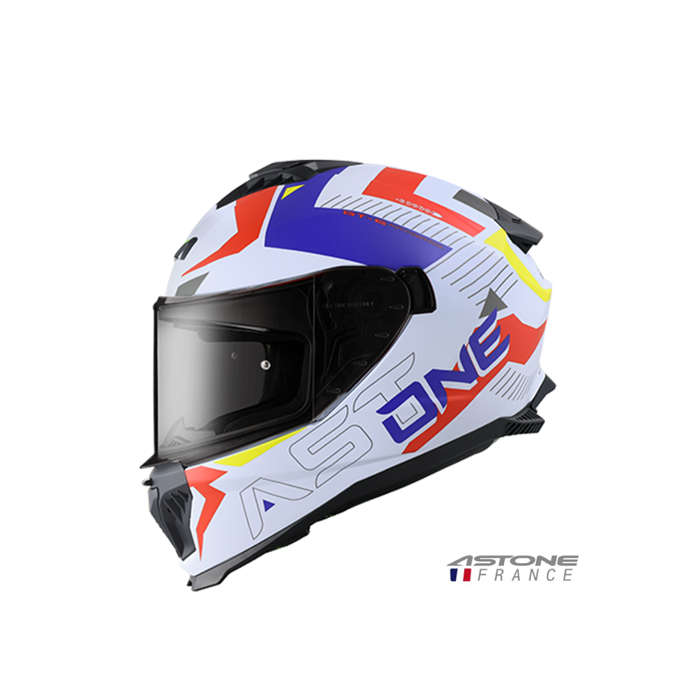 ASTONE GT6 YB2 彩繪 全罩安全帽 平灰藍