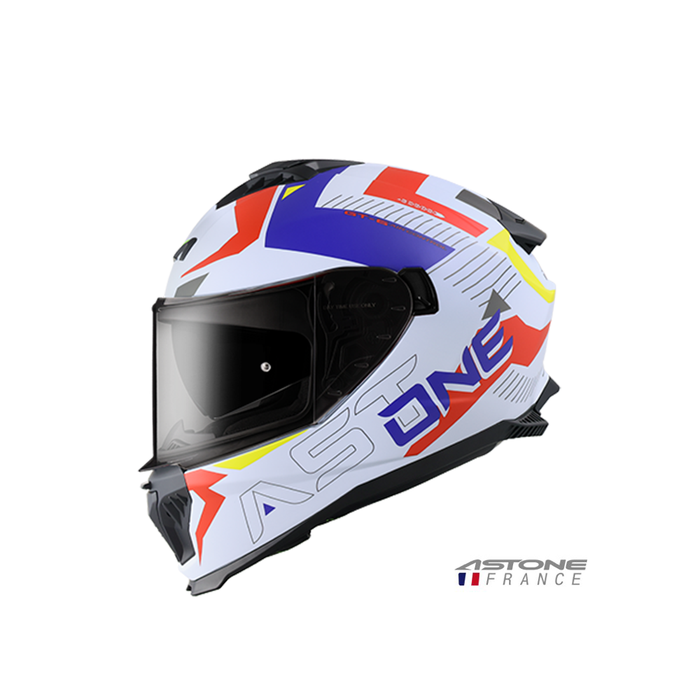 ASTONE GT6 YB2 彩繪 全罩安全帽 平灰藍