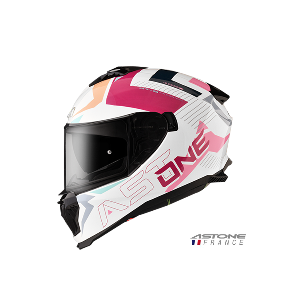 ASTONE GT6 YB2 彩繪 全罩安全帽 白桃