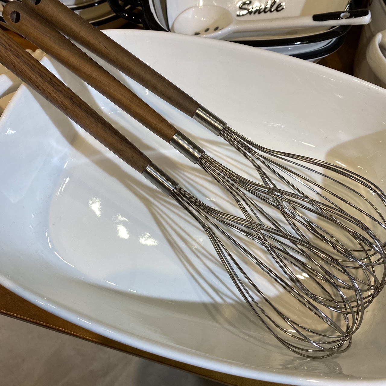 《4403》不鏽鋼胡桃木手柄攪拌器