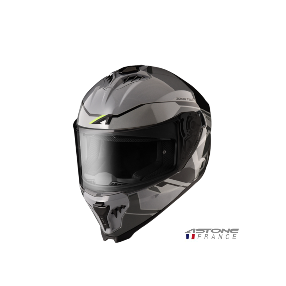 ASTONE GT6 YB1 彩繪 全罩安全帽 灰黑