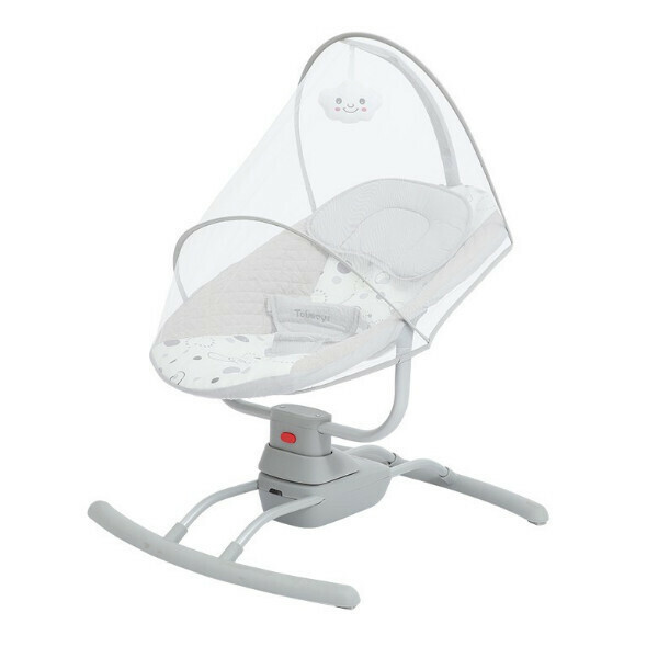 Hot push baby rocking chair Bluetooth electric rocking chair sit and recline baby rocking bed [color]