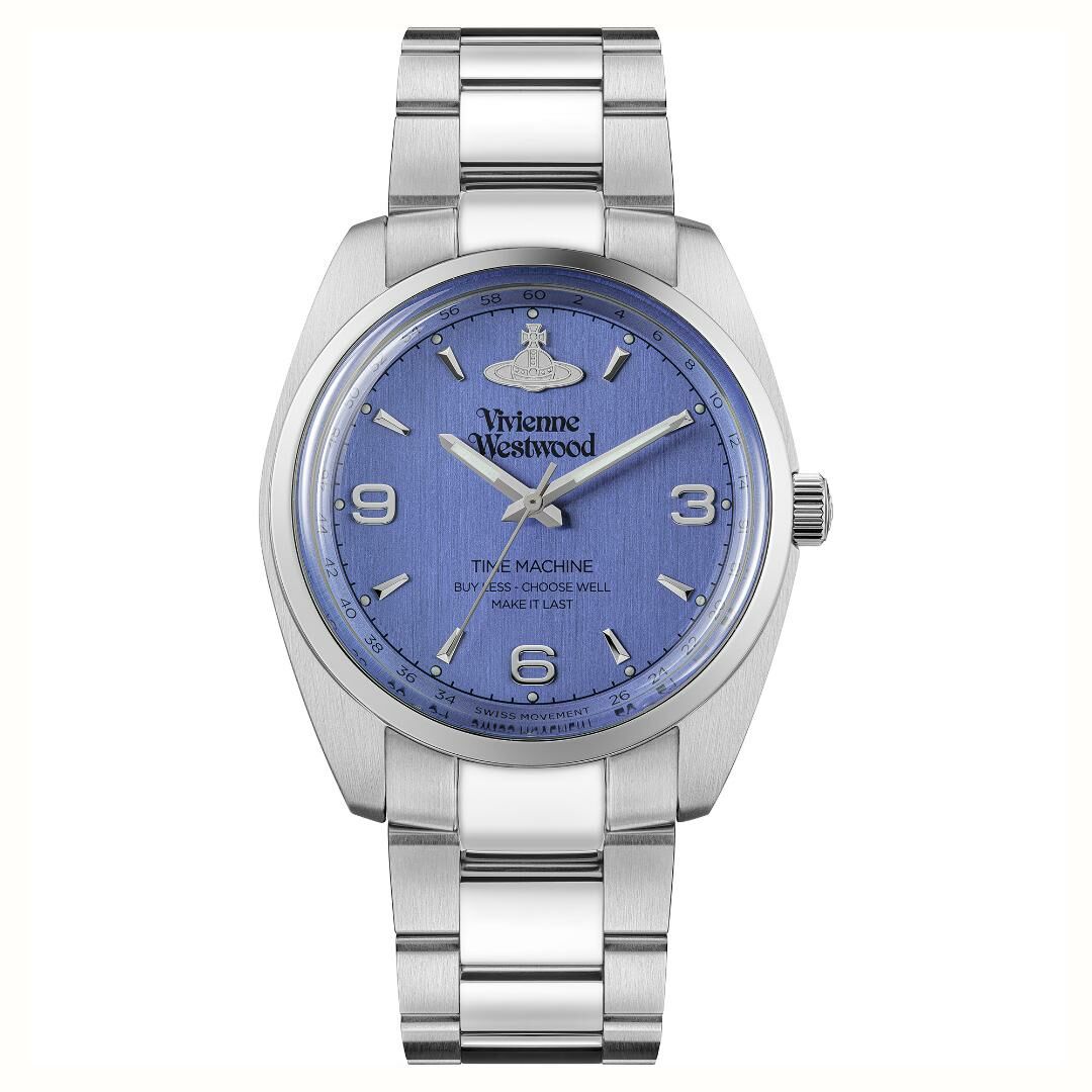 VV274MBLSL Vivienne Westwood 38mm 藍色錶面 不鏽鋼 錶帶 手錶 (香港行貨)