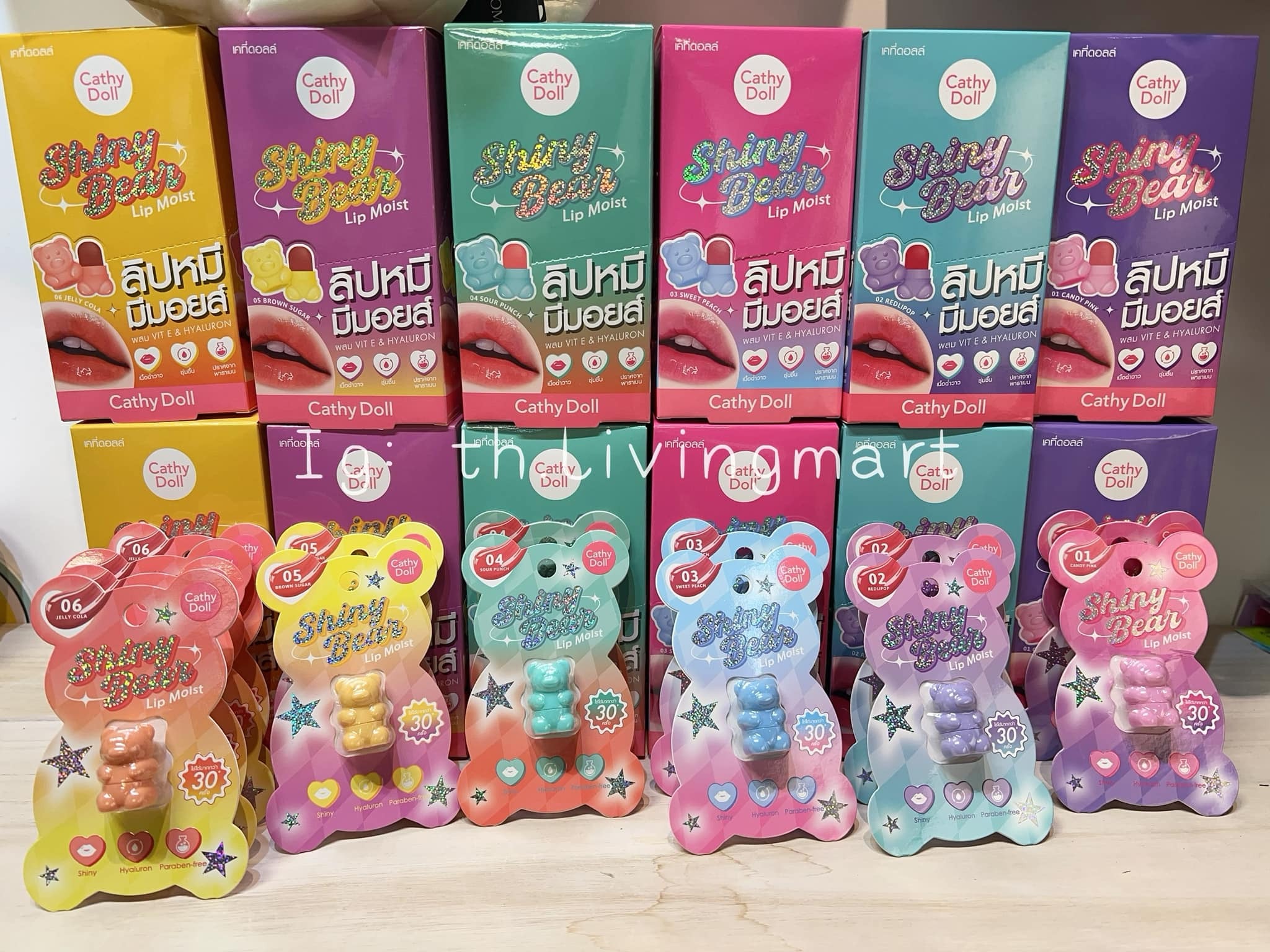 泰國Cathy Doll Shiny Bear 熊仔有色潤唇膏💋