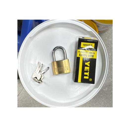 "YETI" 25mm同匙薄身銅掛鎖-[YETI-25]