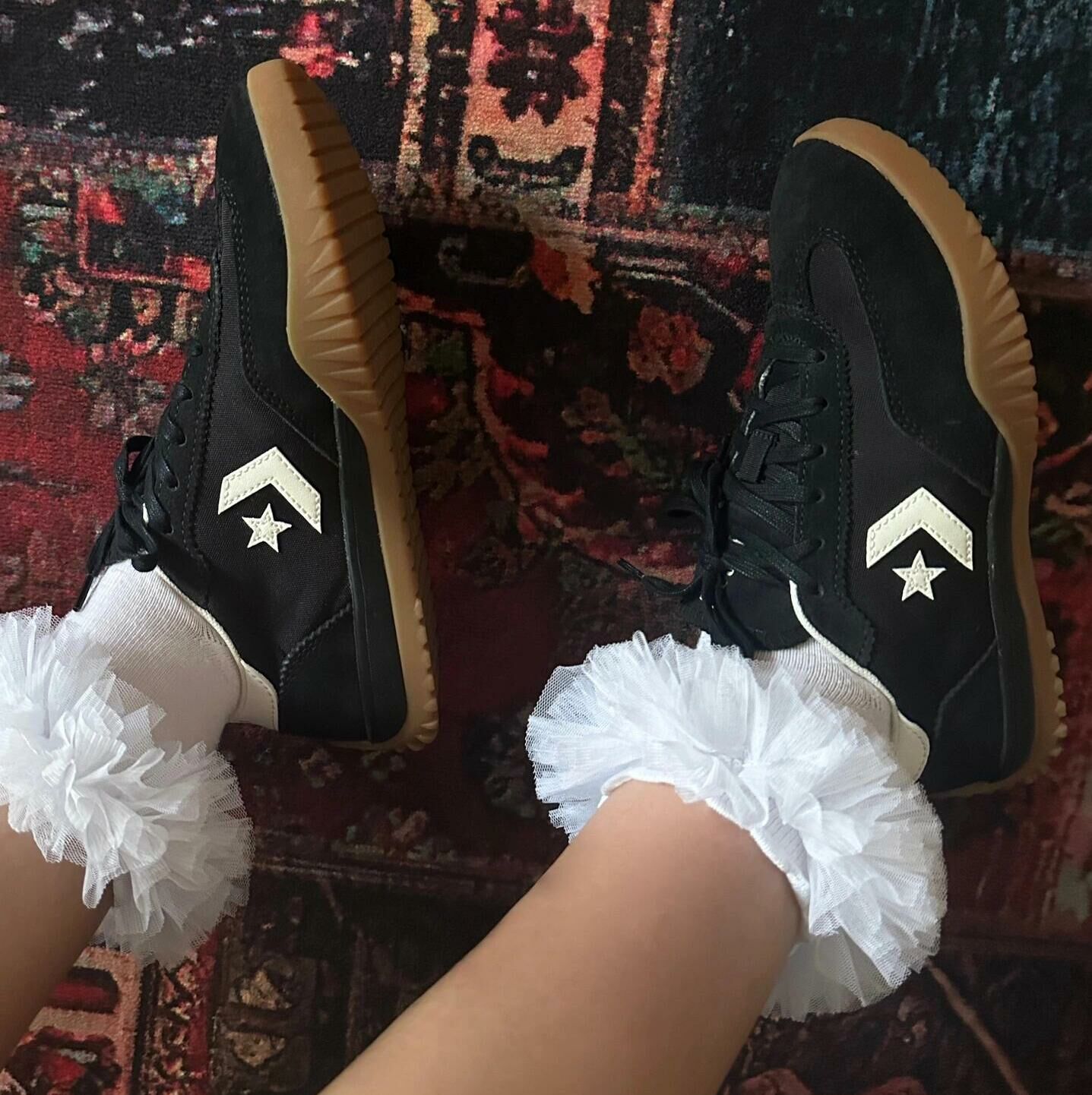 CONVERSE RUN STAR TRAINER 德訓鞋 復古 流星鞋 黑色 KARINA 劉知珉 柳智敏代言同款 A08263C / 現＋調