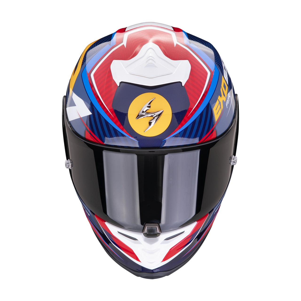 SCORPION EXO-R1 EVO AIR 彩繪 COUP BLUE/RED/YELLOW 藍紅黃 全罩