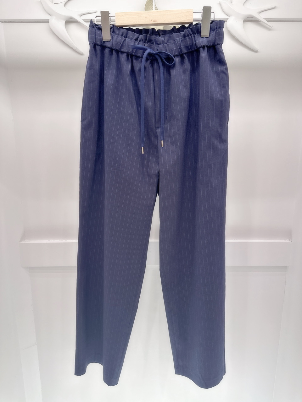 夏日素材直條寬褲