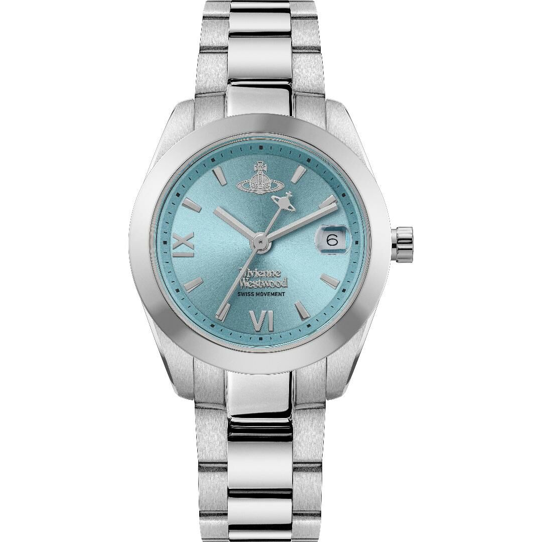 VV292TQSL Vivienne Westwood 30mm 藍色錶面 不鏽鋼 錶帶 女裝 手錶 (香港行貨)