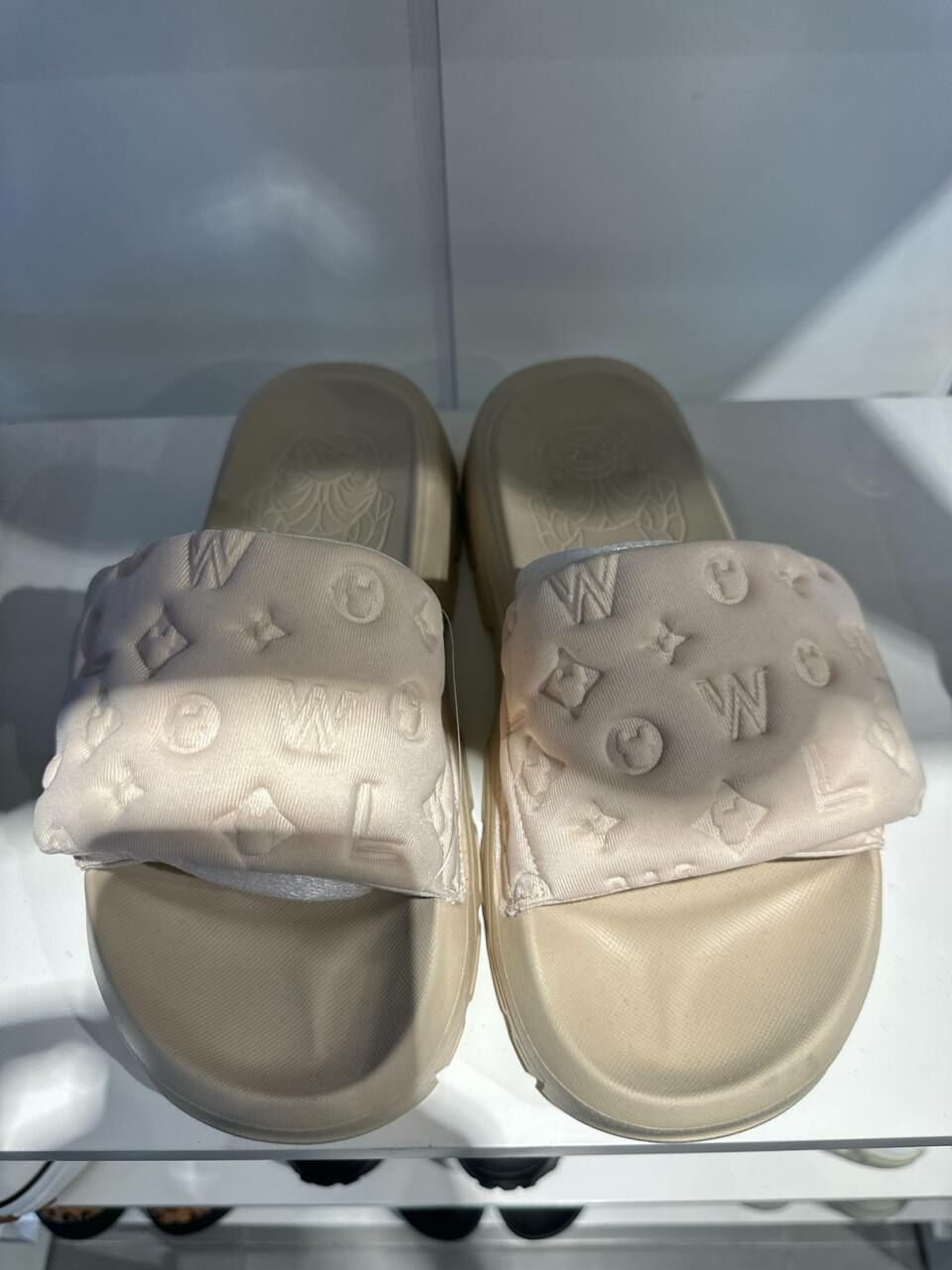 [S] LIFEWORK SPACE RUN MULTI LADOGRAM SLIDE,BEIGE, LW245SH113-BEIGE [FINAL SALE] (SLW494)