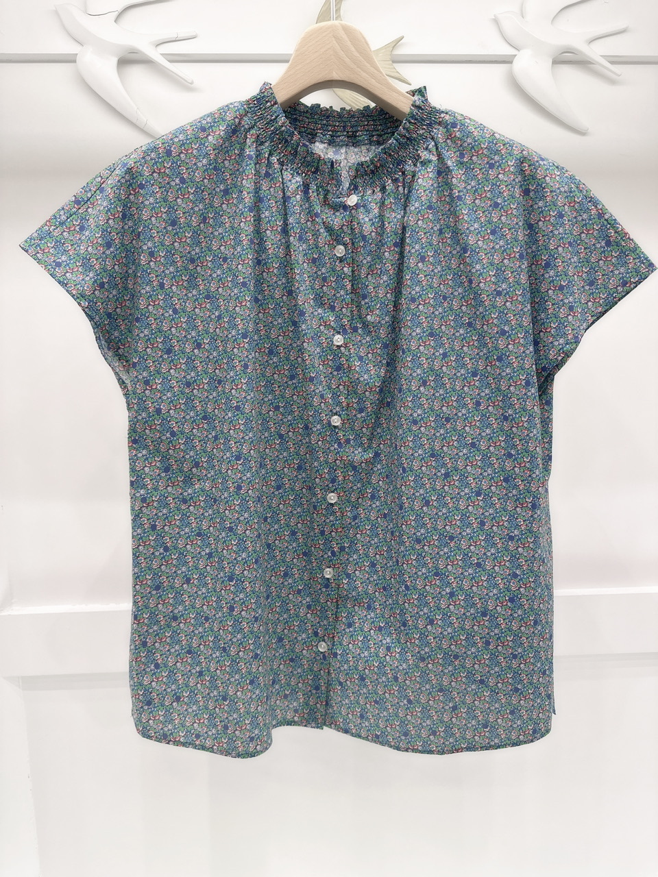 LB斜袖法式領上衣