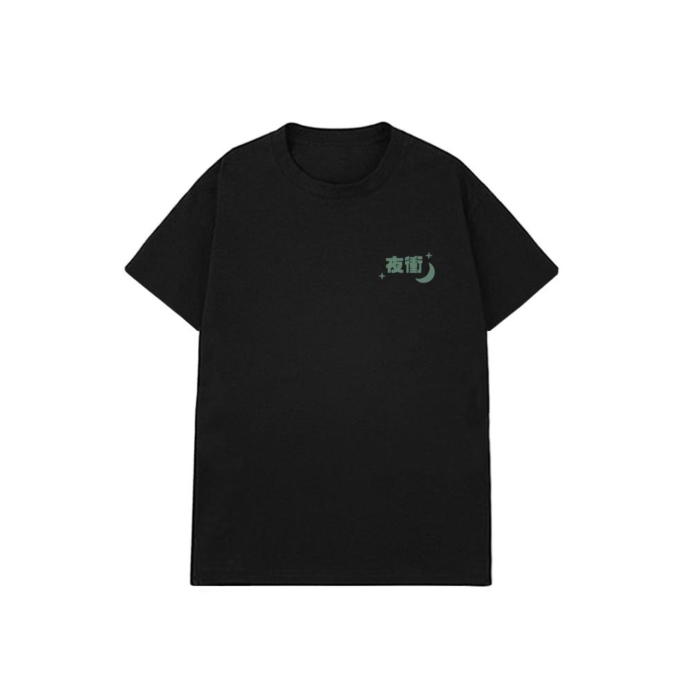 XCTRL 夜衝株式會社短T-黑