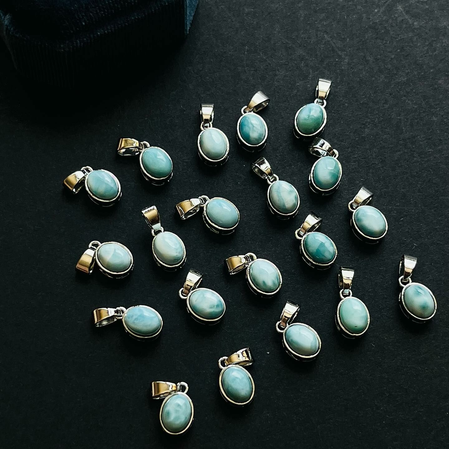 [原石] 拉利瑪海紋石 項鍊吊墜