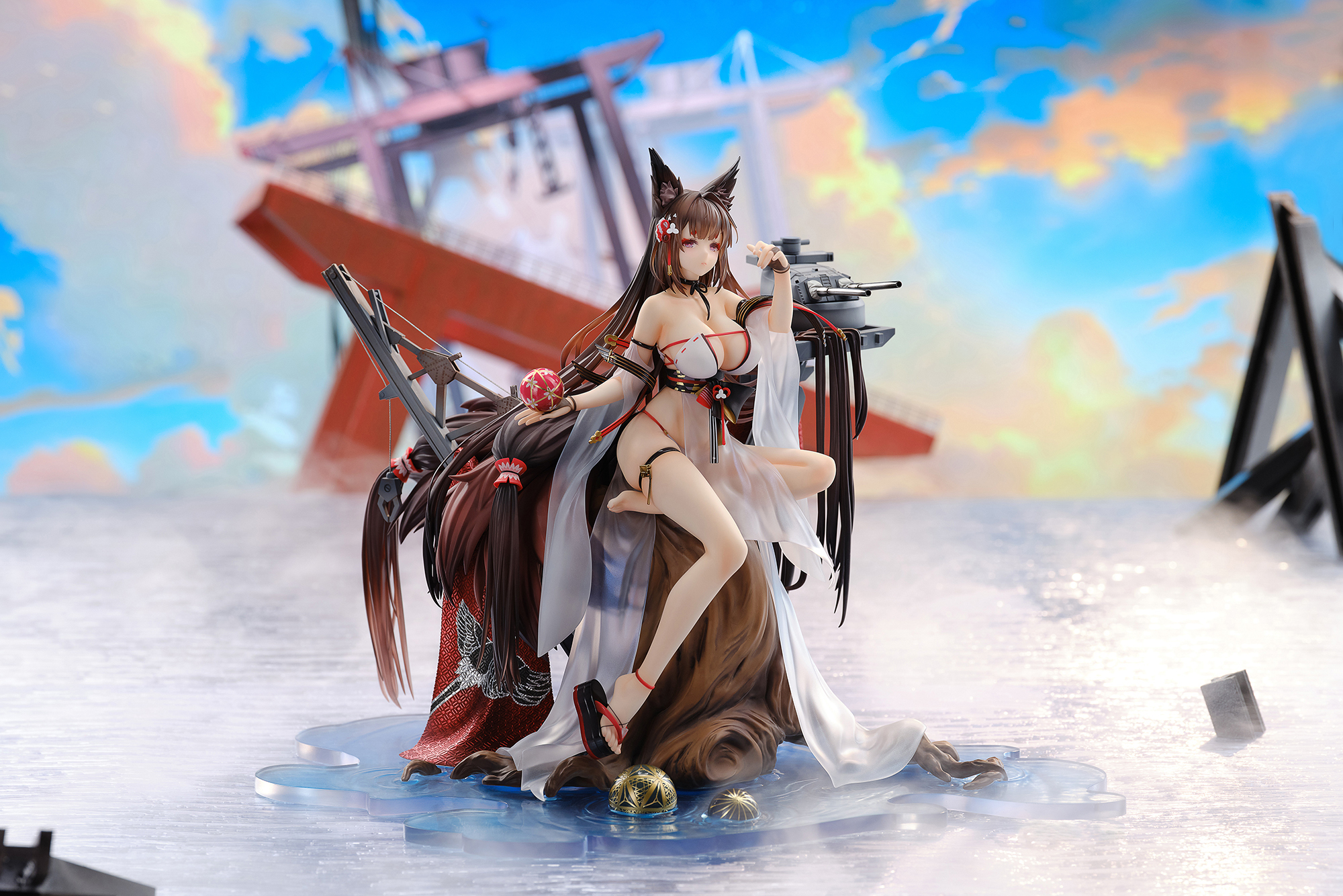 "Azur Lane" Amagi Wending Waters, Serene Lotus Ver. Special Edition with Acrylic Display Case